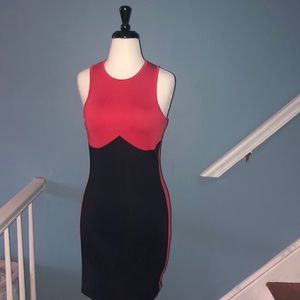 Color Blocked Mini Dress